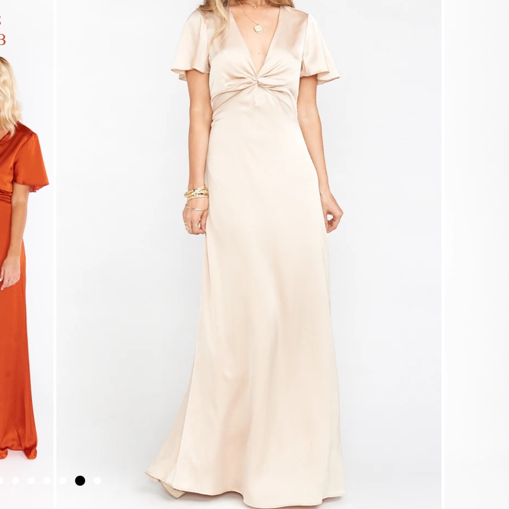 Show Me Your MuMu Rome Twist Gown in Champagne